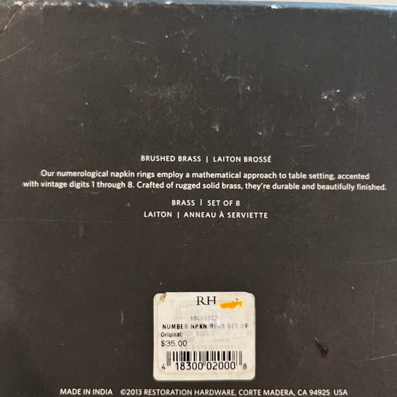 Restoration Hardware Napkin Rings - Picture 5 of 5